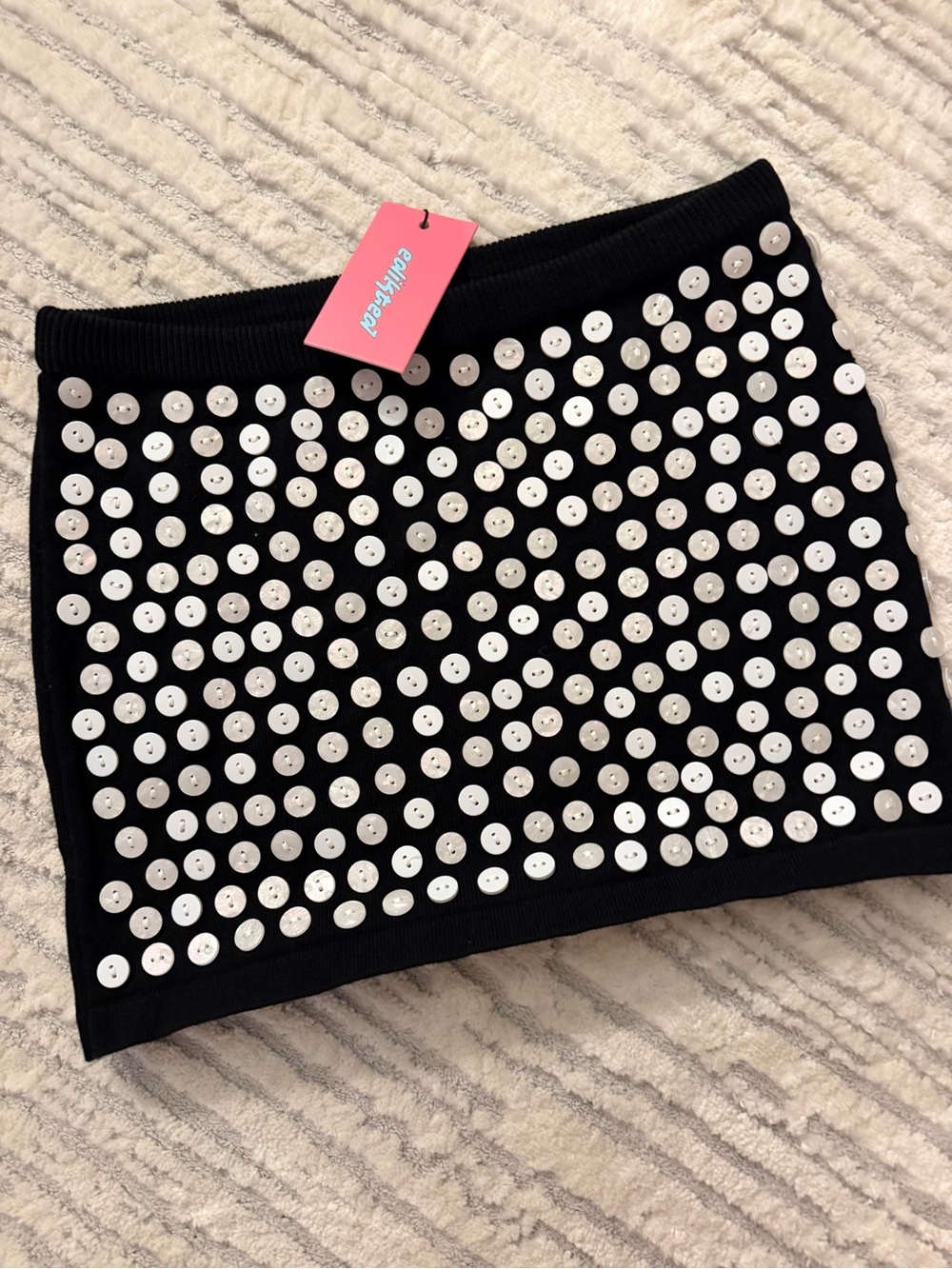 Edikted Button Mini Skirt